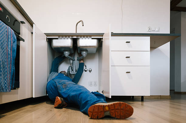 Professional Pipe Repair technician working in Glenbeulah, WI